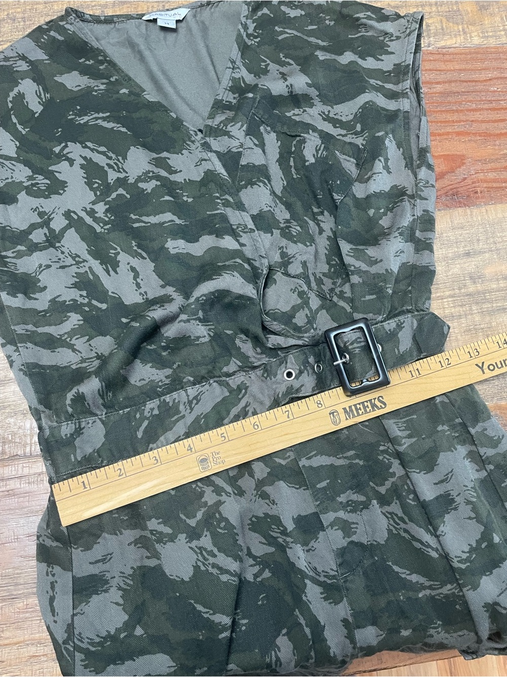 Habitual camouflage Romper- size 14 green - Picture 5 of 9